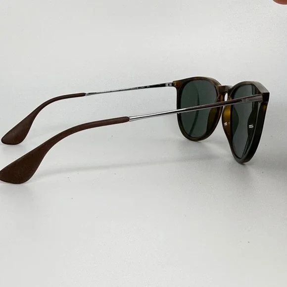 Ray-Ban Erika RB4171 710/71 Tortoise Shell Green Lens Sunglasses 54-18-145 21513 - Picture 4 of 7